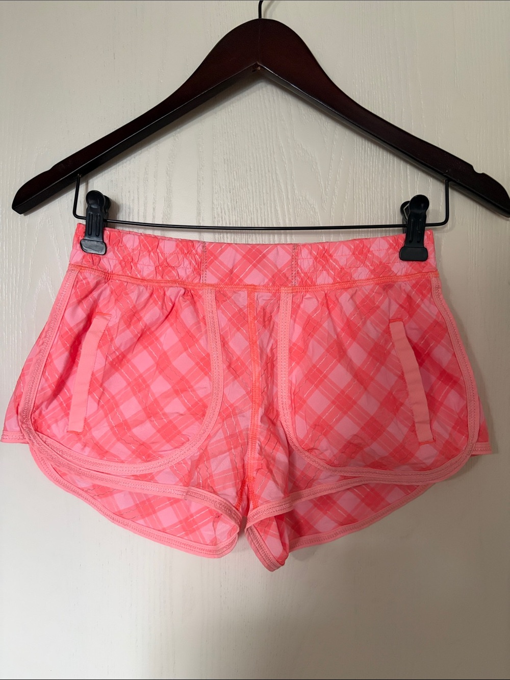 Ivivva Pink Plaid Athletic Shorts